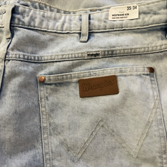 Wrangler Westward 626 High Rise Light Stone Wash Bootcut Jeans Plus Size 35 Nwt - Picture 9 of 9